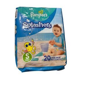 Pampers Splashers Disposable Swim Pants Jumbo Pack - S Small - 20ct - New